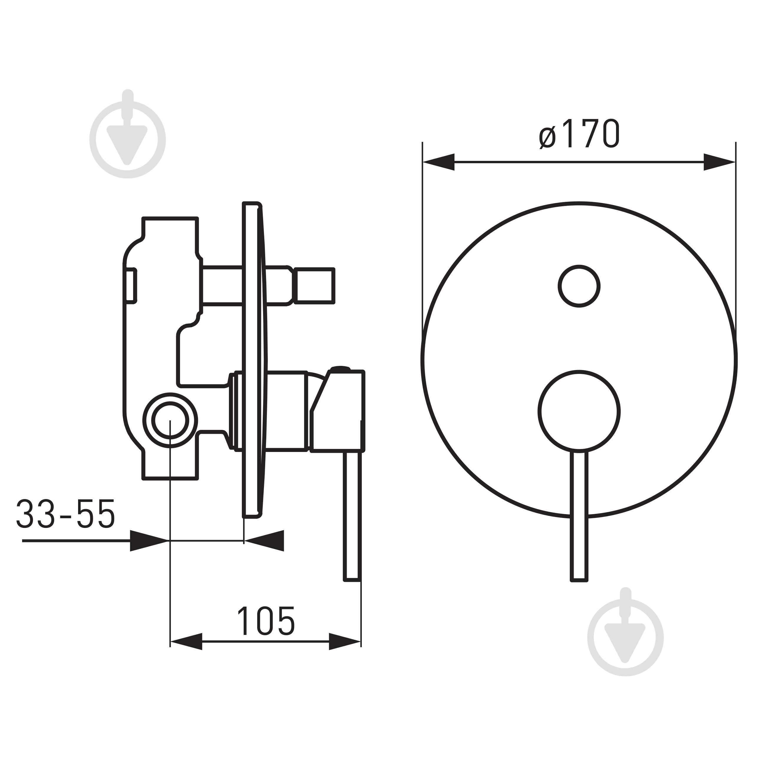 Смеситель для душа Ferro Fiesta BFI7P - фото 2