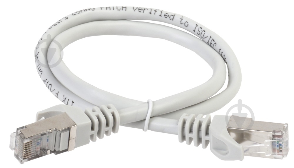 Патч-корд ITK 5Е FTP (PC01-C5EFL-5M) 5 м серый - фото 1