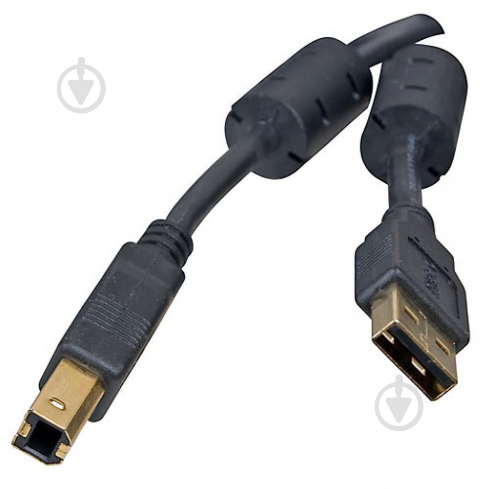 Кабель Defender USB 2.0 AM/BM 3 м черный (87431) - фото 1