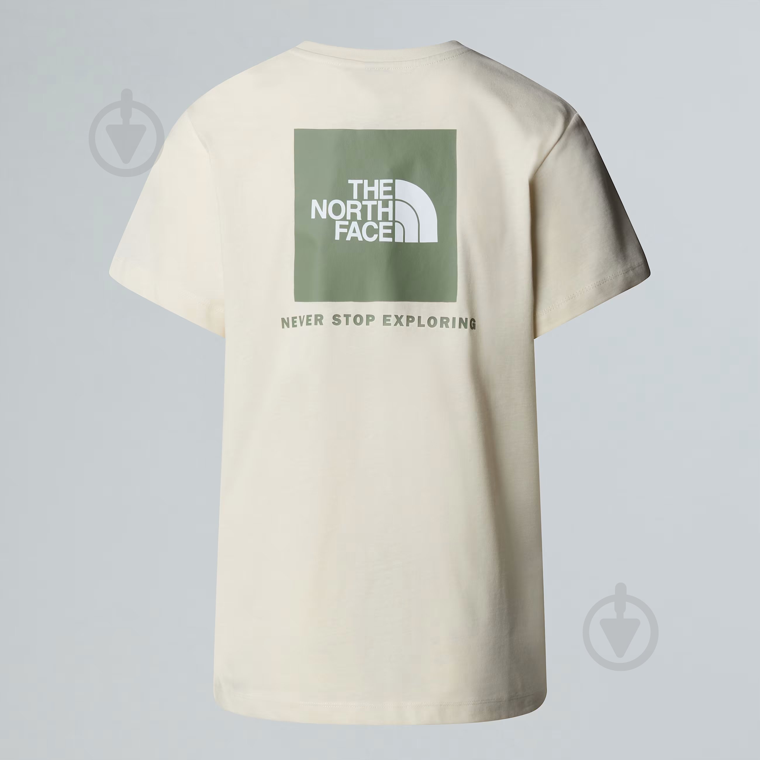 Футболка THE NORTH FACE W SS BOX NSE RELAXED TEE NF0A87NKEBE1 р.S бежевий - фото 8