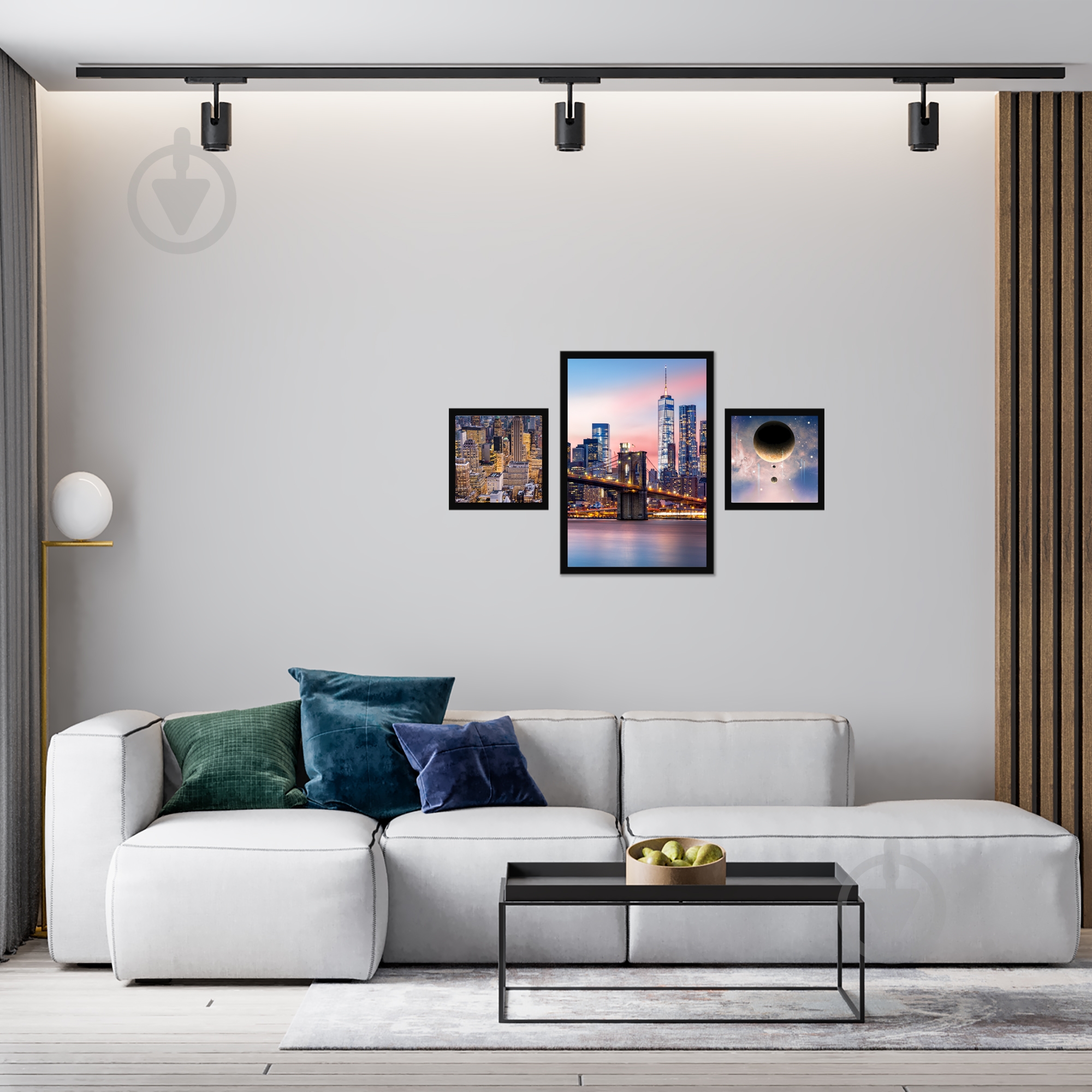 Постер Город 3 шт. WS Holst 2-808225M - фото 3
