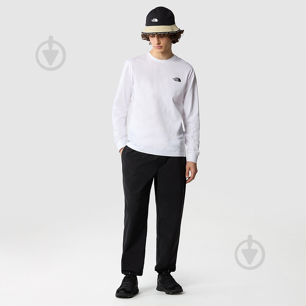 Футболка THE NORTH FACE M L/S BOX NSE TEE NF0A87NNFN41 р.XL білий - фото 2