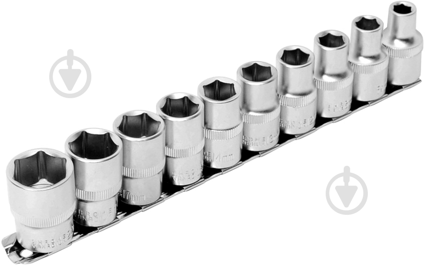 Набор головок 1/2” MASTER TOOL 10 шт. 78-1211 - фото 1 Набор головок 1/2” MASTER TOOL 10 шт. 78-1211 - фото 1