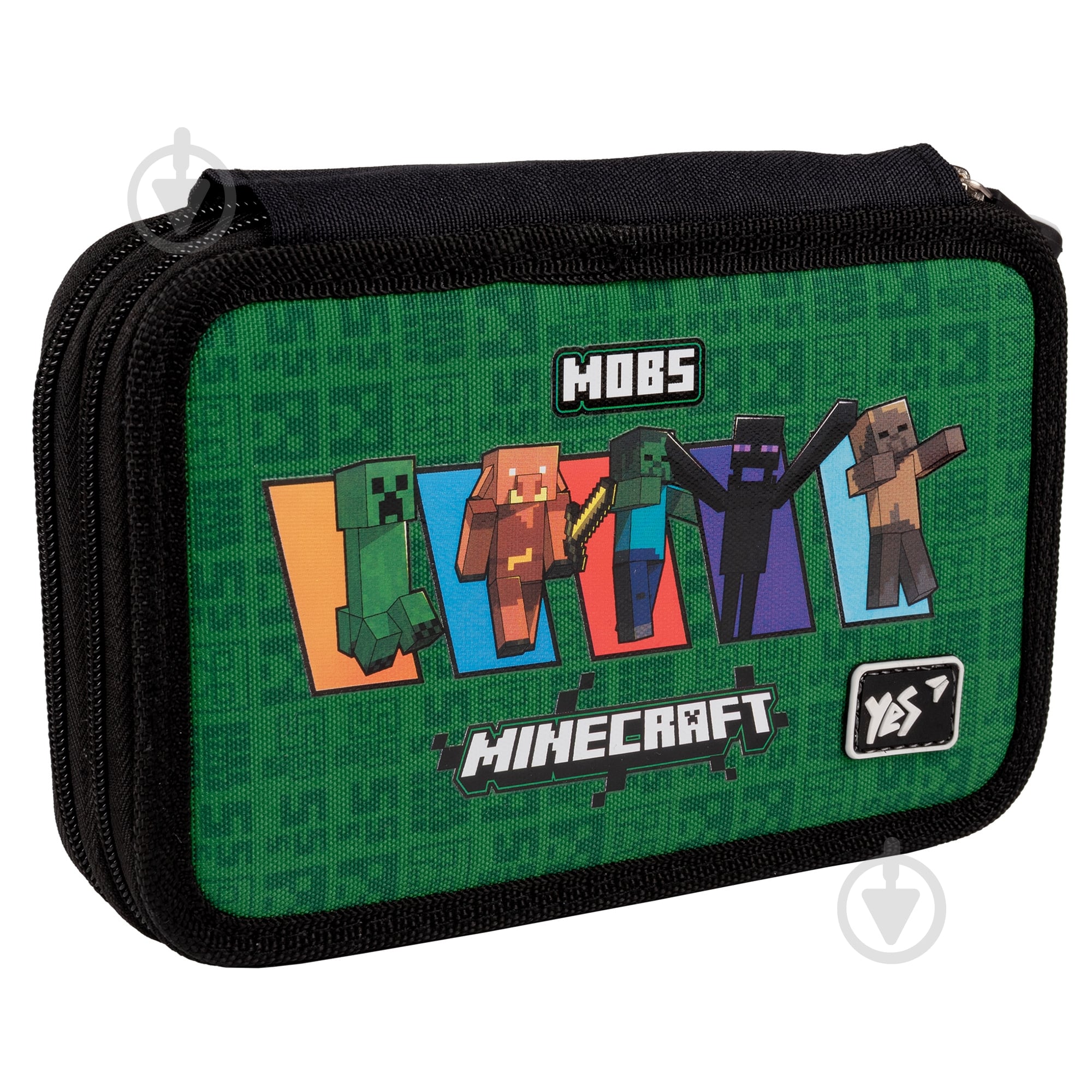 Пенал двойной Minecraft HP-01 YES зеленый - фото 1 Пенал двойной Minecraft HP-01 YES зеленый - фото 1