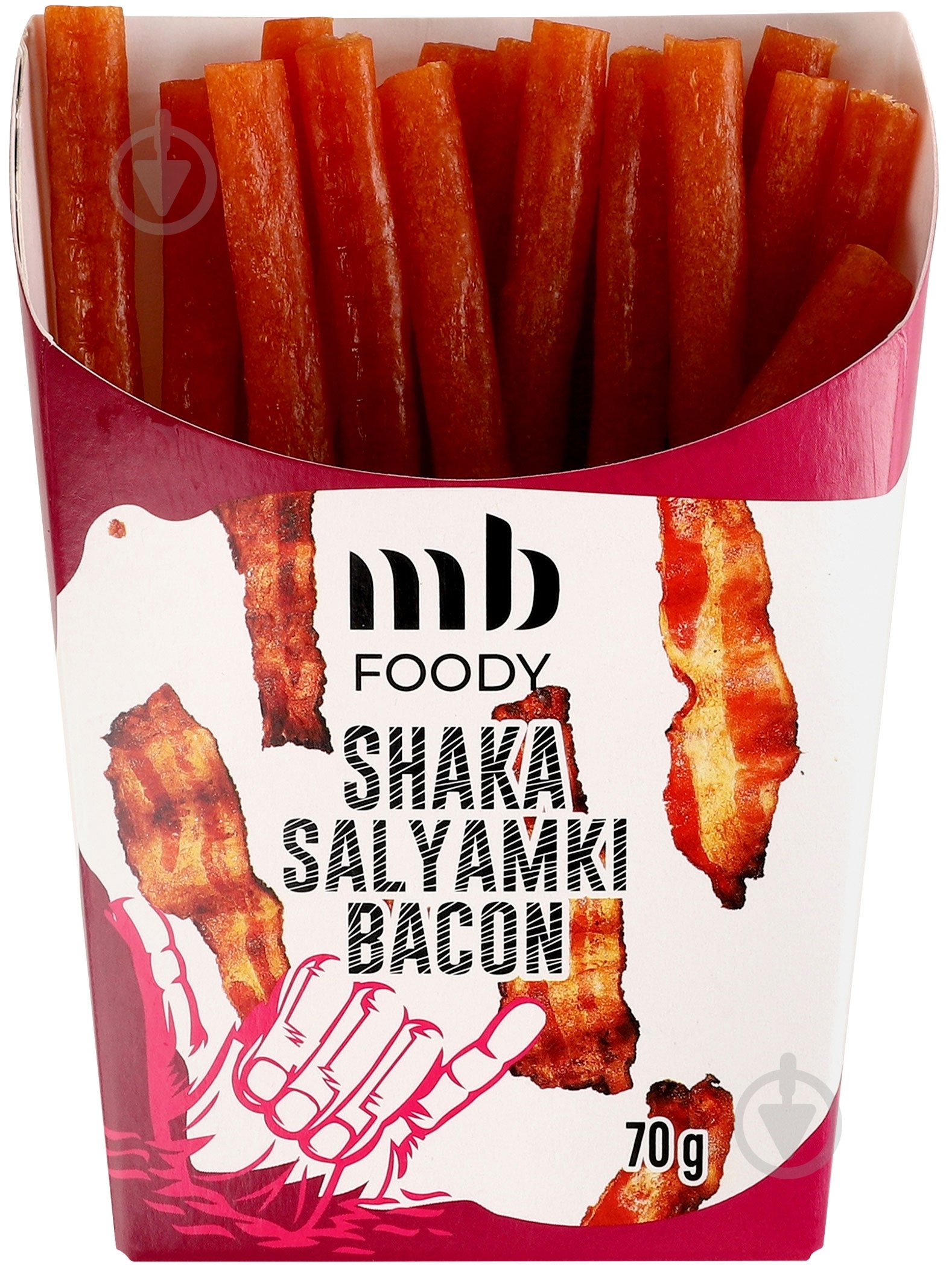 Салямки MB FOODY со вкусом бекона 70 г - фото 1