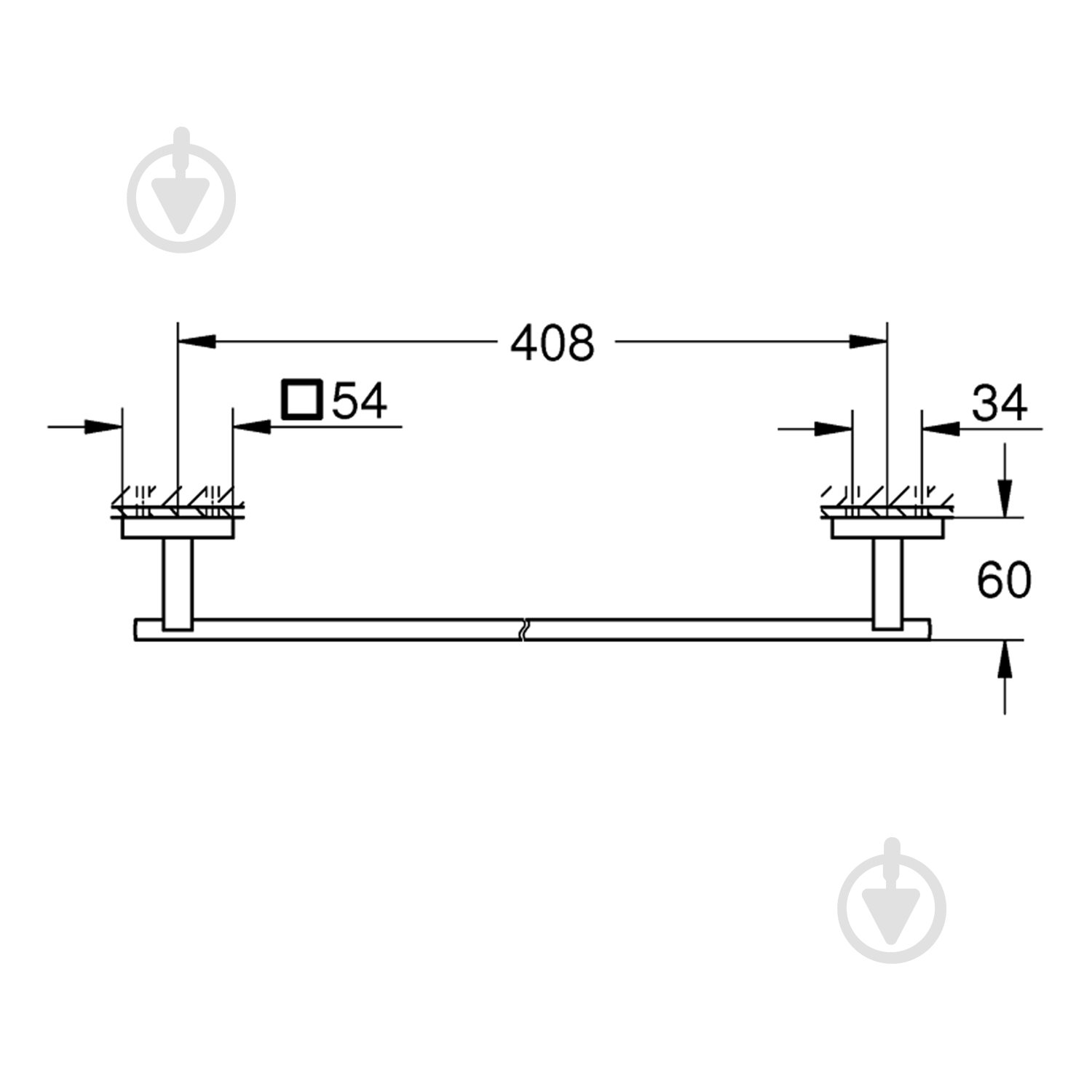 Держатель для полотенец Grohe Start Cube 40987000 - фото 2