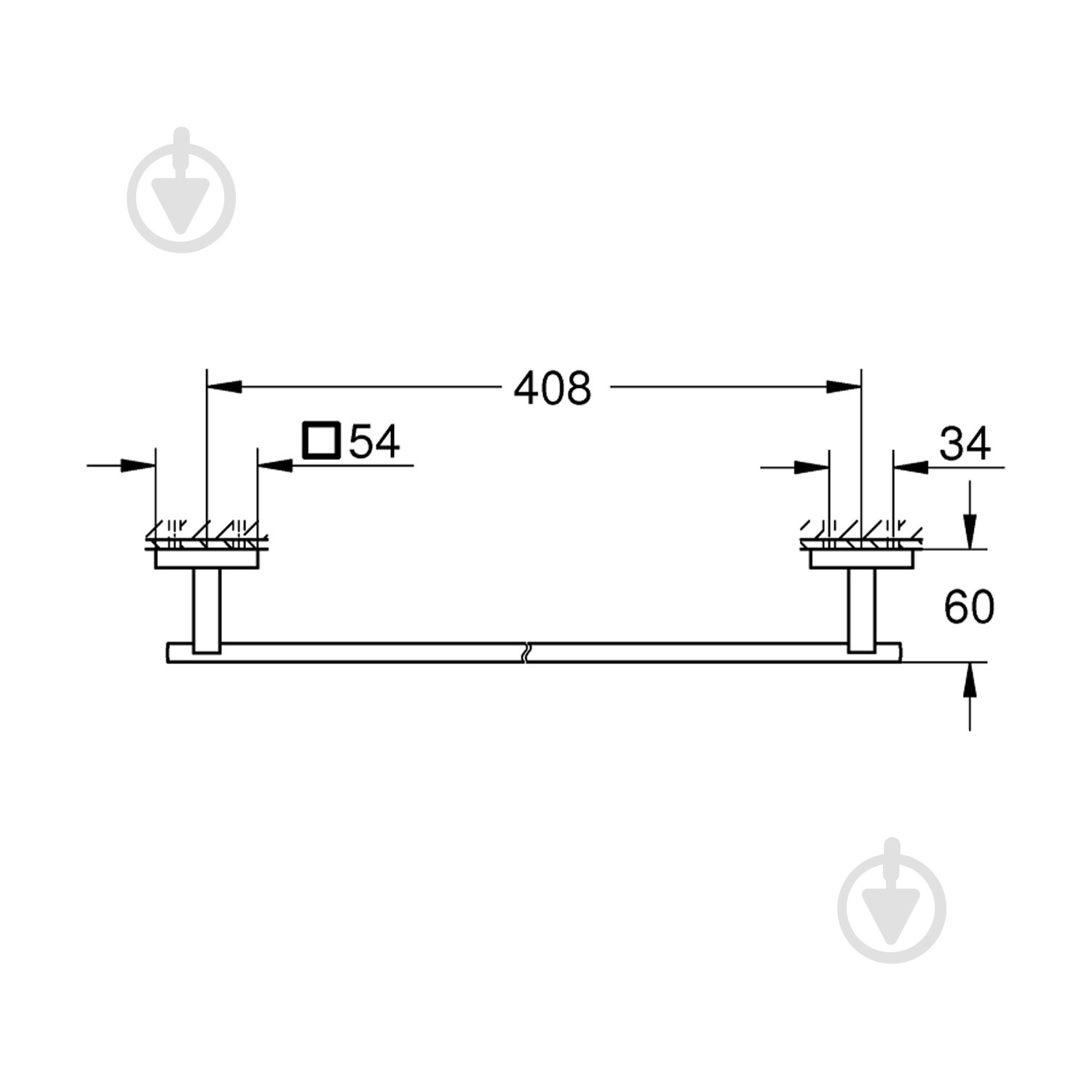 Держатель для полотенец Grohe QuickFix Start Cube 409872430 - фото 2