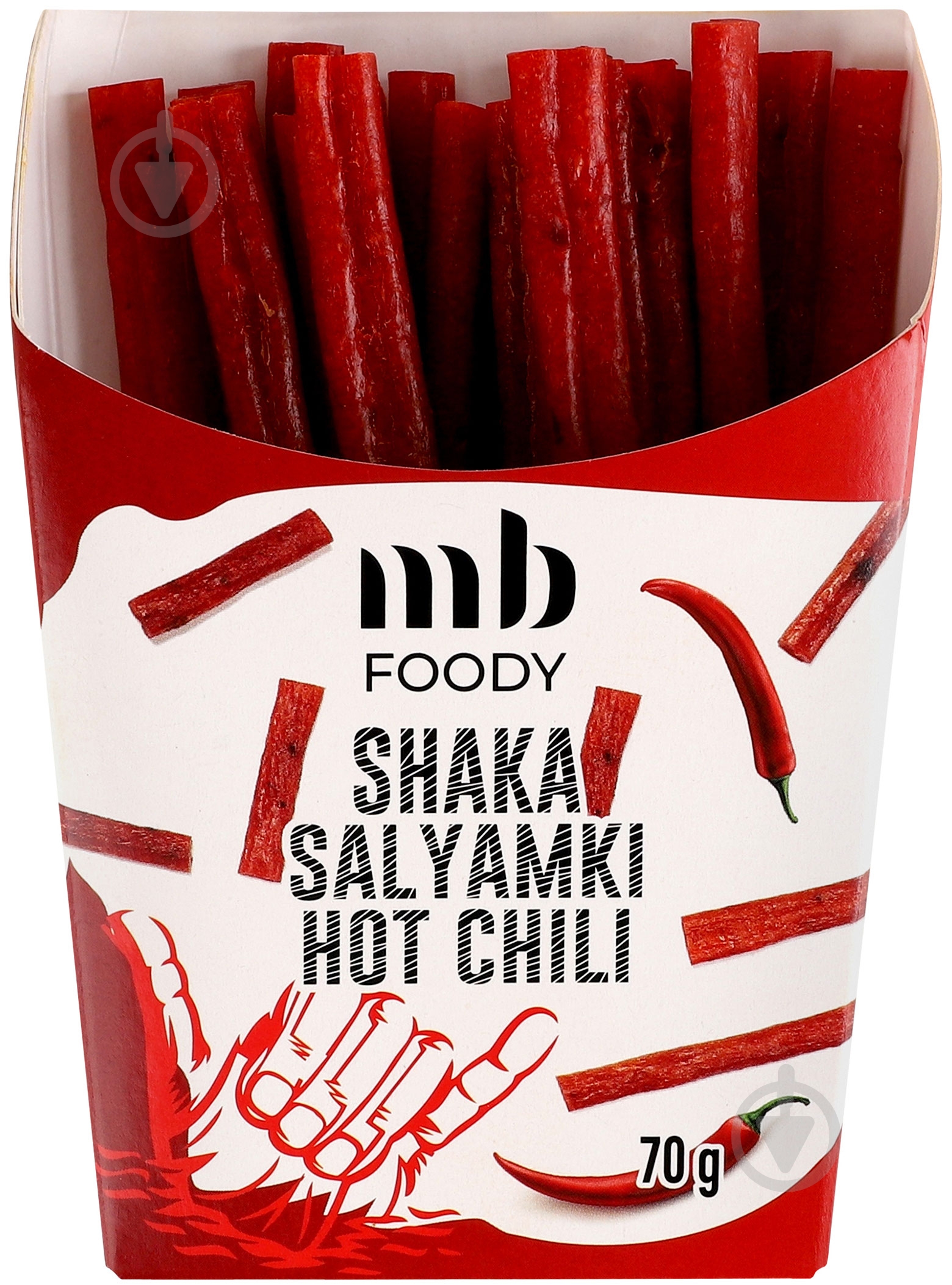 Салямки MB FOODY зі смаком чилі 70 г - фото 1