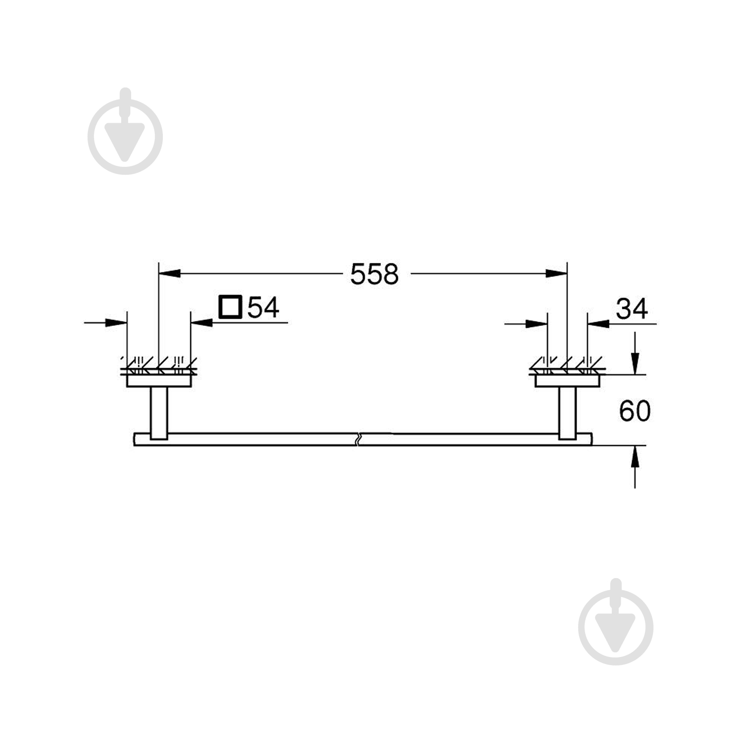 Тримач для рушників Grohe QuickFix Start Cube 41089000 - фото 2
