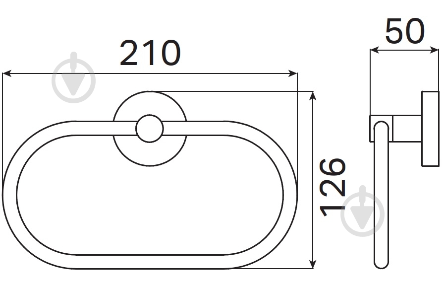 Кольцо для полотенца Haceka Kosmos 402306 - фото 3