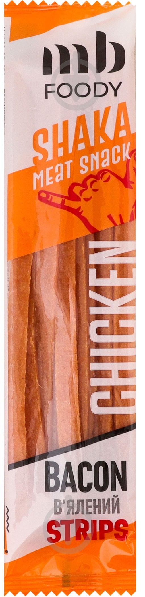 Стрипси курячі MB FOODY Bacon Shaka 35 г - фото 1 Стрипси курячі MB FOODY Bacon Shaka 35 г - фото 1