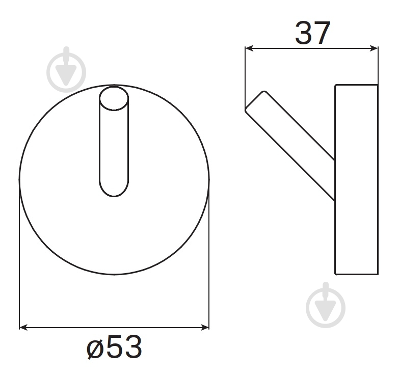 Крючок Haceka Kosmos 402312 - фото 3