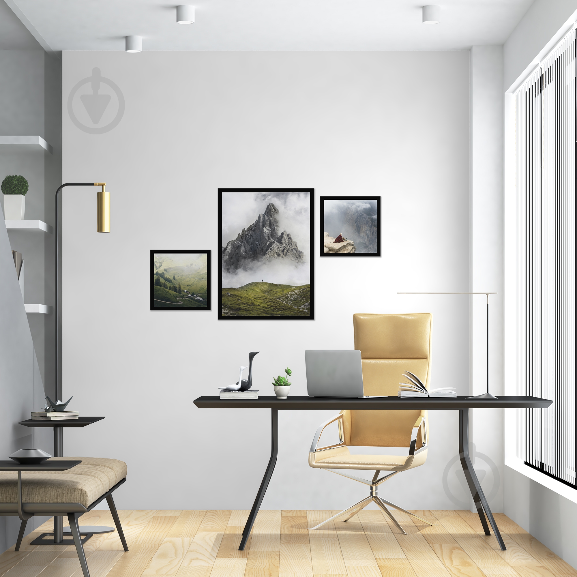 Постер Горы 3 шт. WS Holst 2-808229L - фото 1