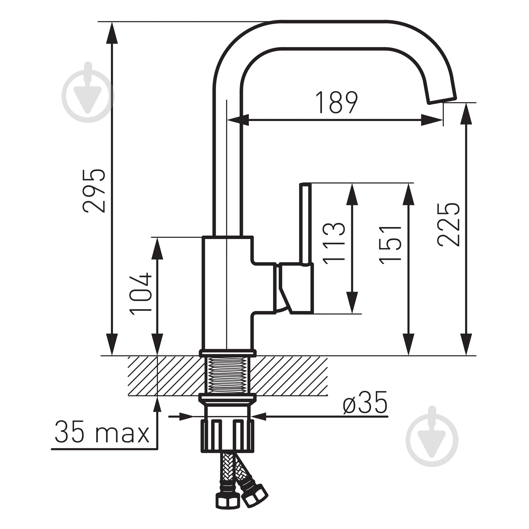 Смеситель для кухни Ferro Freya BFR42B - фото 2