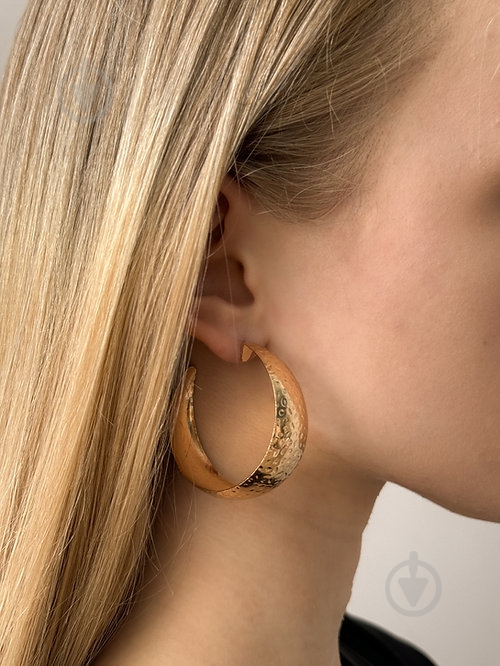 Серьги MISO accessory объемные полукольца - фото 3