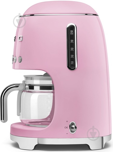 Кофемашина капельная Smeg DCF02PKEU розовый - фото 4 Кофемашина капельная Smeg DCF02PKEU розовый - фото 4