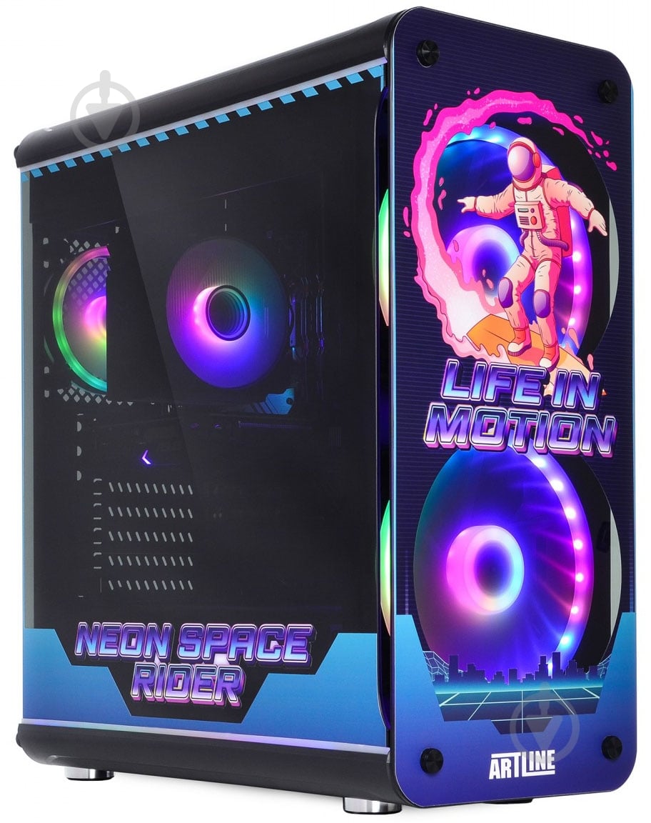 Комп'ютер Artline Overlord NEON (NEONv18) black - фото 8