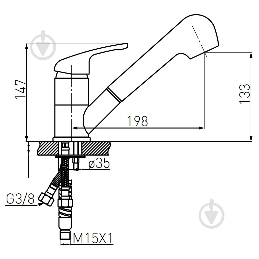 Смеситель для кухни Ferro Freya BFR8B - фото 2