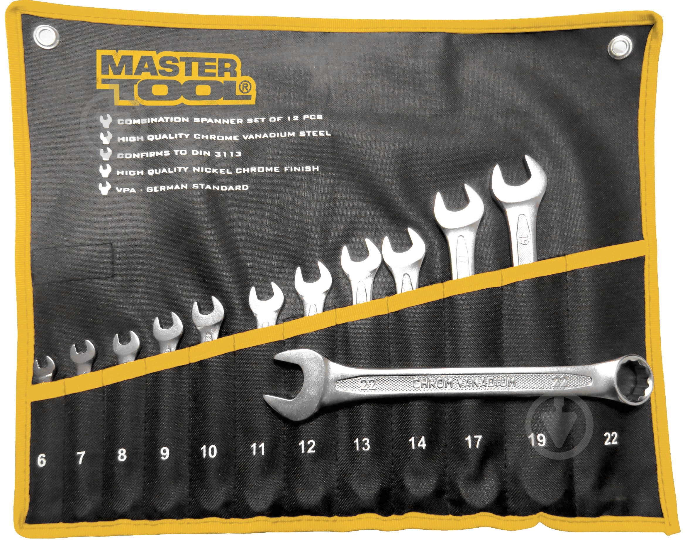 Набор ключей комбинированных MasterTool 72-0112 - фото 1 Набор ключей комбинированных MasterTool 72-0112 - фото 1