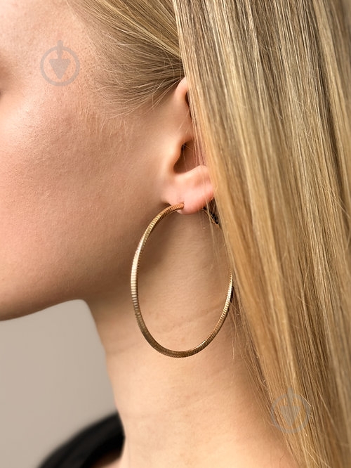 Серьги MISO accessory кольца рефленые - фото 2 Серьги MISO accessory кольца рефленые - фото 2
