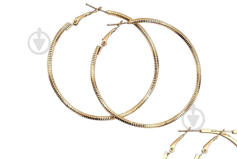 Серьги MISO accessory кольца рефленые - фото 1 Серьги MISO accessory кольца рефленые - фото 1