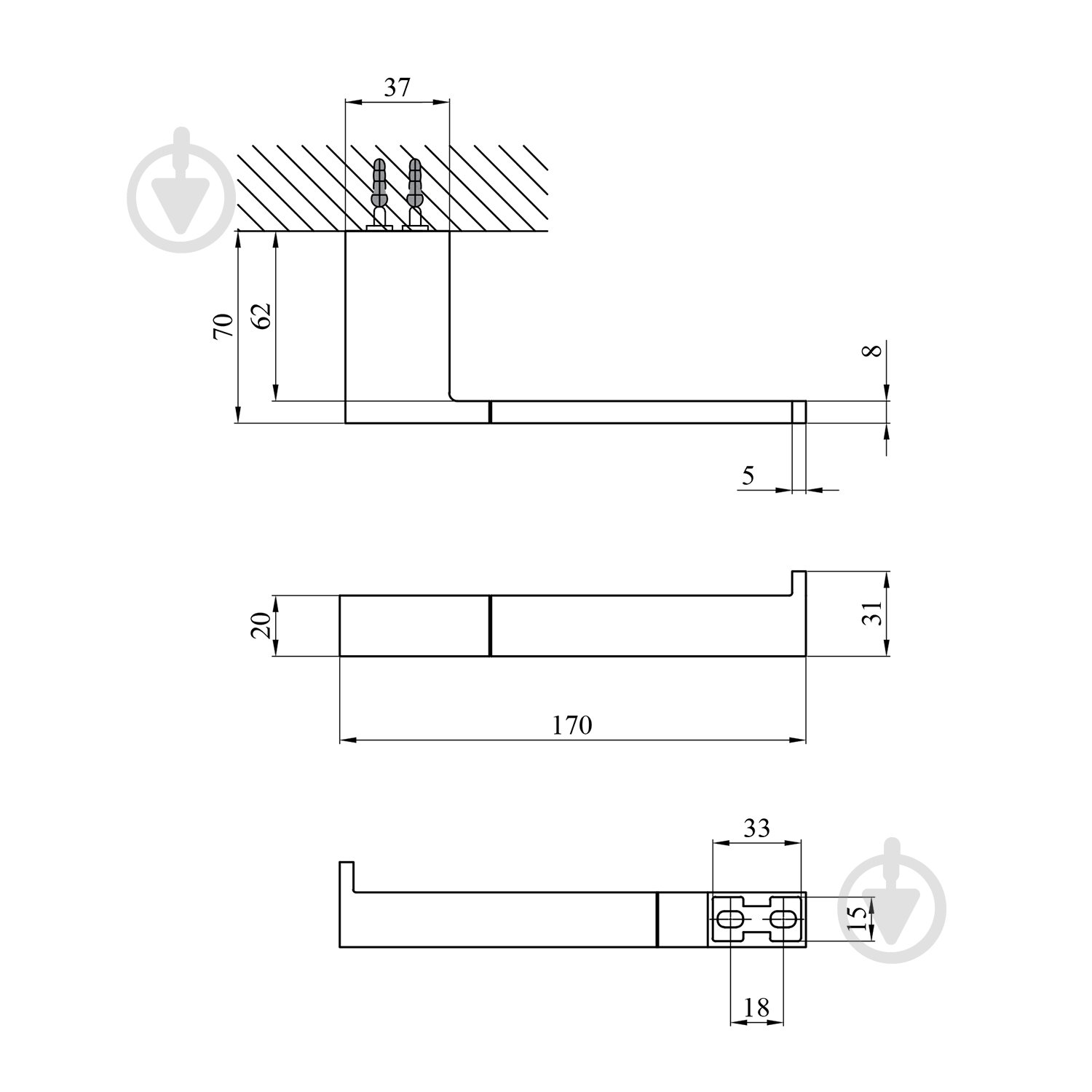 Держатель для туалетной бумаги Kroner KRP Edelstahl Kubus - SCH3903-2 - фото 2 Держатель для туалетной бумаги Kroner KRP Edelstahl Kubus - SCH3903-2 - фото 2