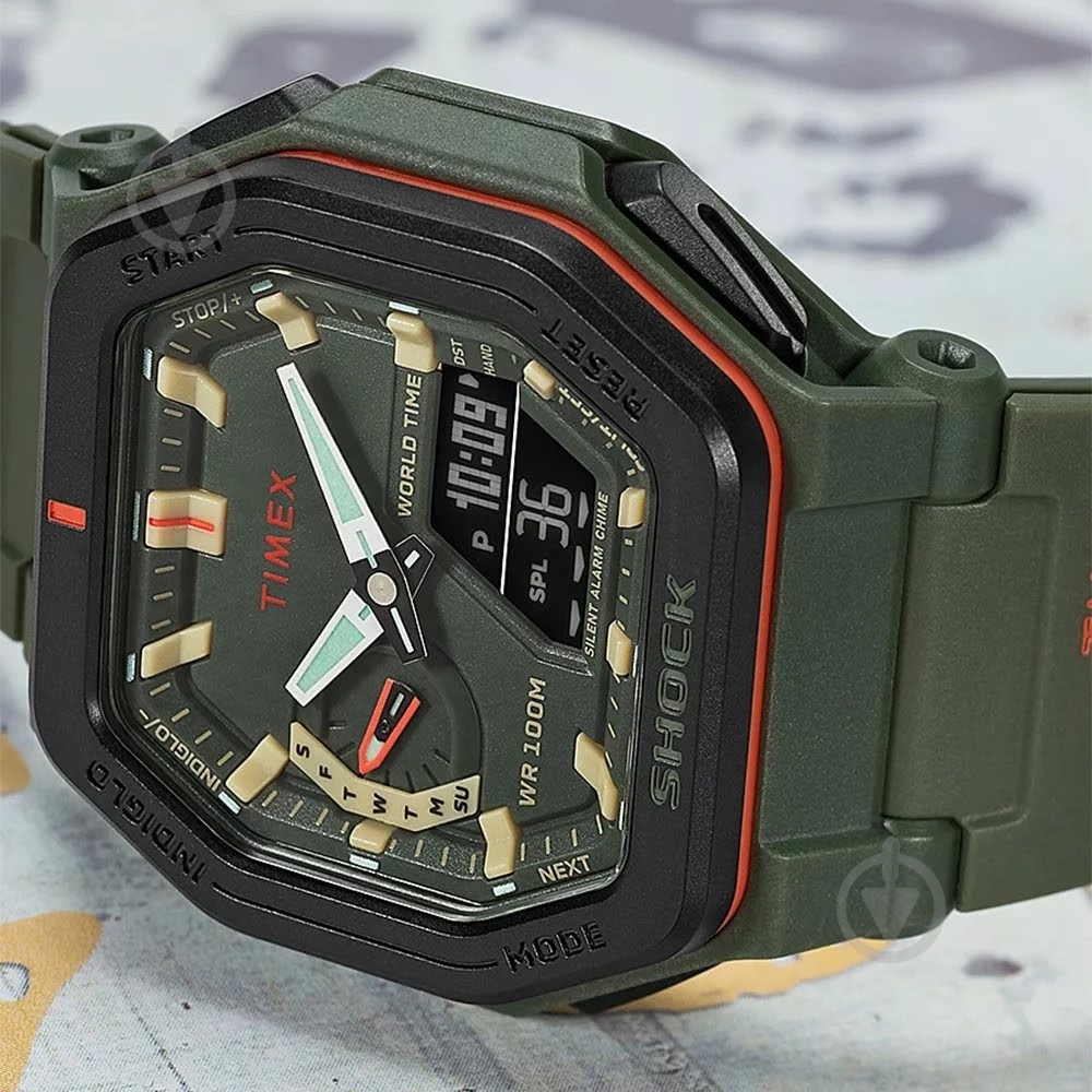 Наручные часы Command Encounter Timex green (Tx2v35400) - фото 2 Наручные часы Command Encounter Timex green (Tx2v35400) - фото 2