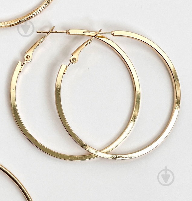 Сережки MISO accessory тонке кільце 5 см - фото 2