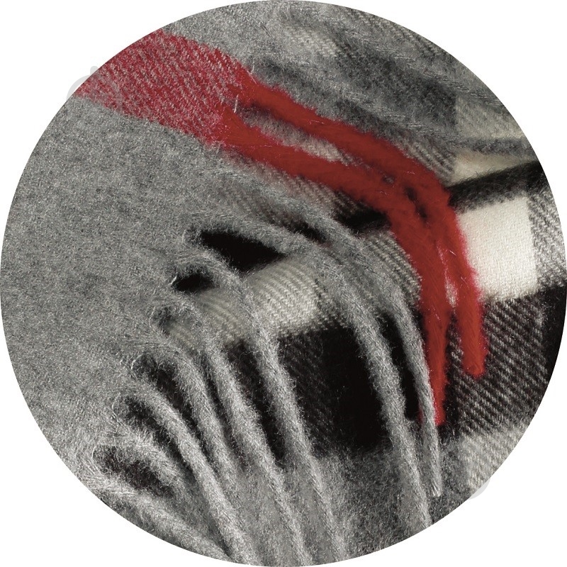 Плед Plaid 130x170 см серый с рисунком Billerbeck - фото 2