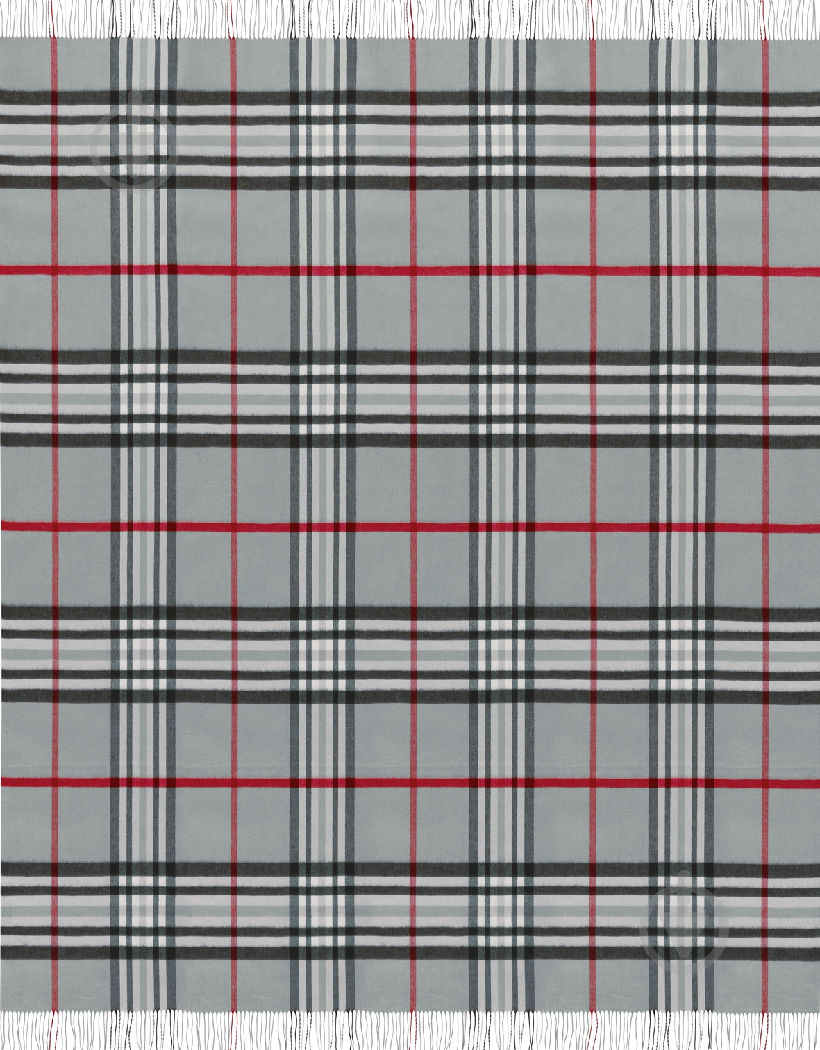 Плед Plaid 130x170 см серый с рисунком Billerbeck - фото 1