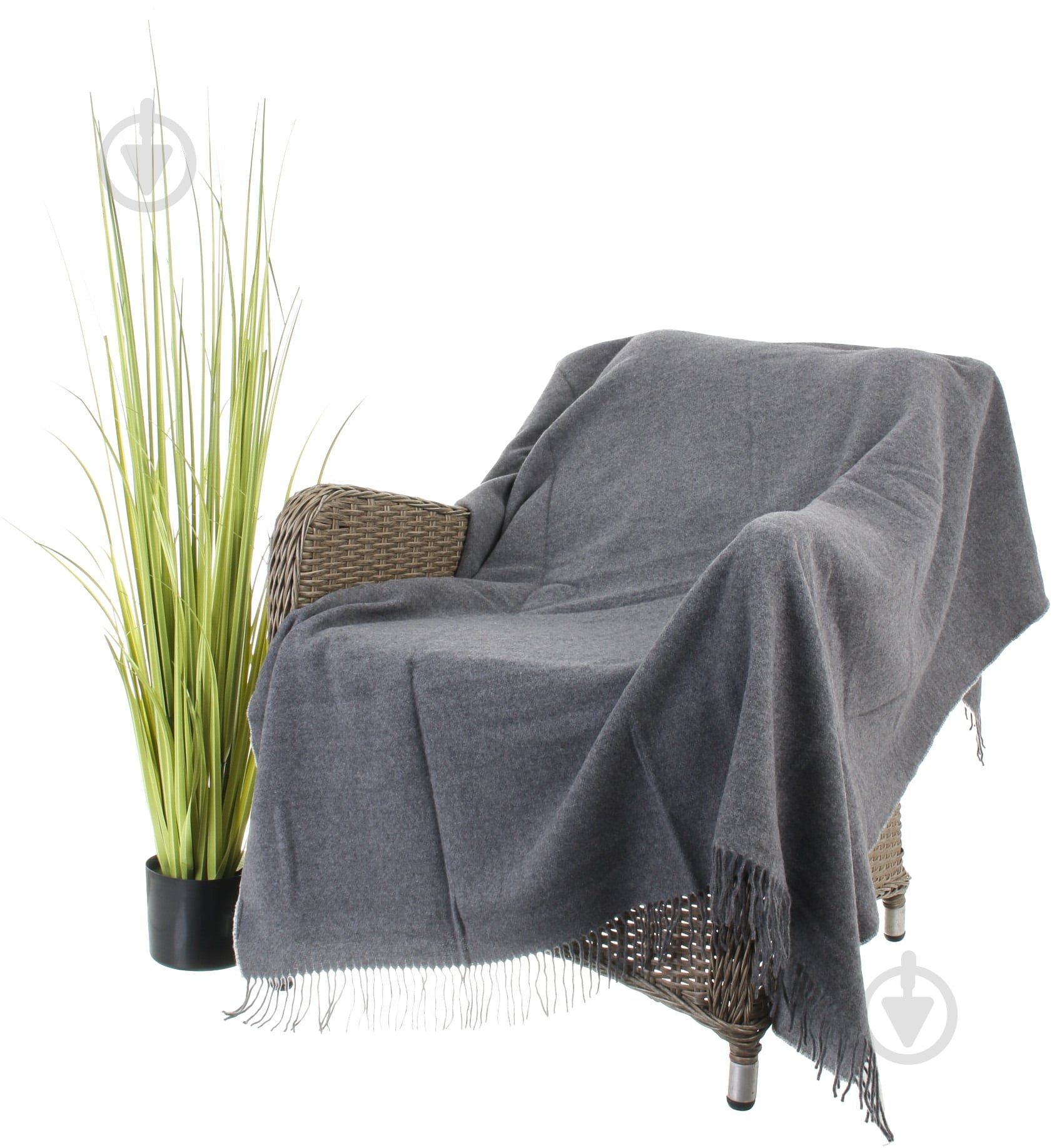 Плед Cosy&Luxury grau-silber 130x170 см сірий Billerbeck - фото 1
