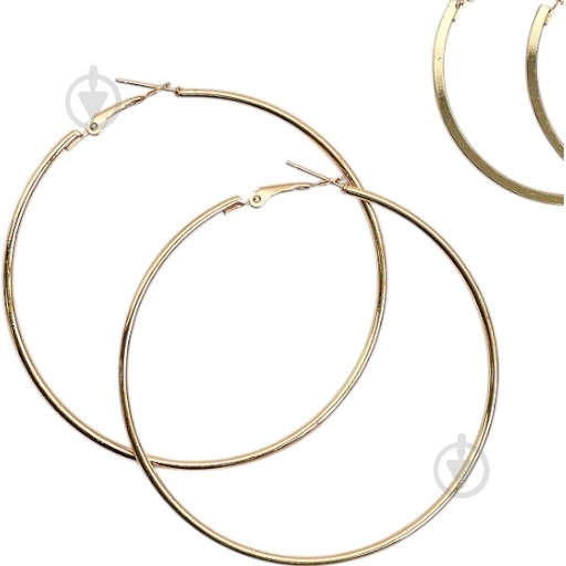Сережки MISO accessory велике кільце 7 см - фото 1 Сережки MISO accessory велике кільце 7 см - фото 1