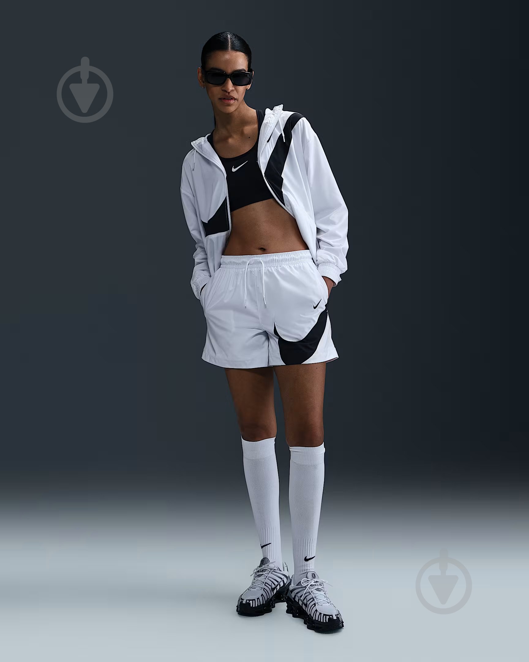 Шорты Nike р. L белый - фото 2