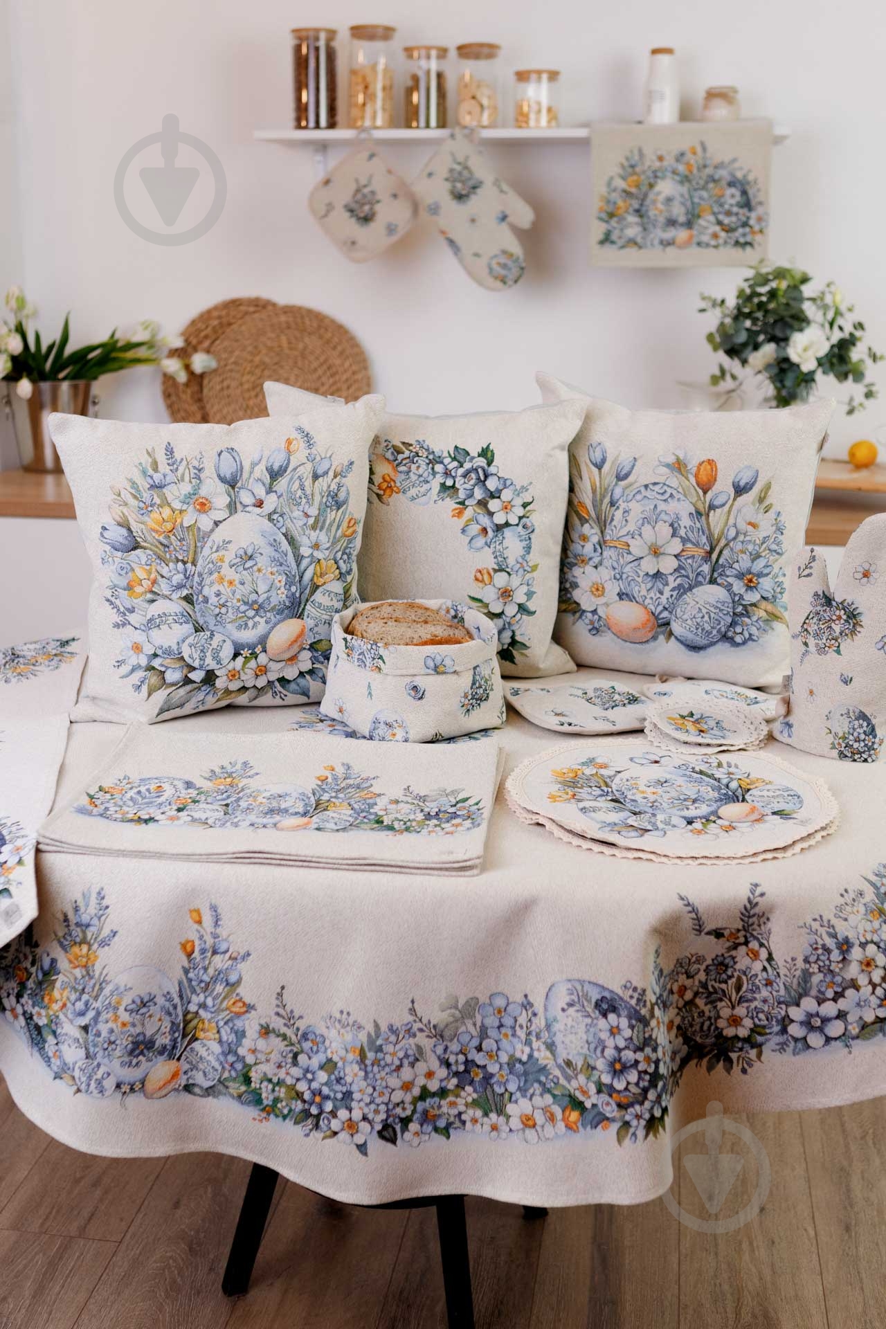 Скатерть Рrimavera Ø 136 см молочный Прованс - фото 6