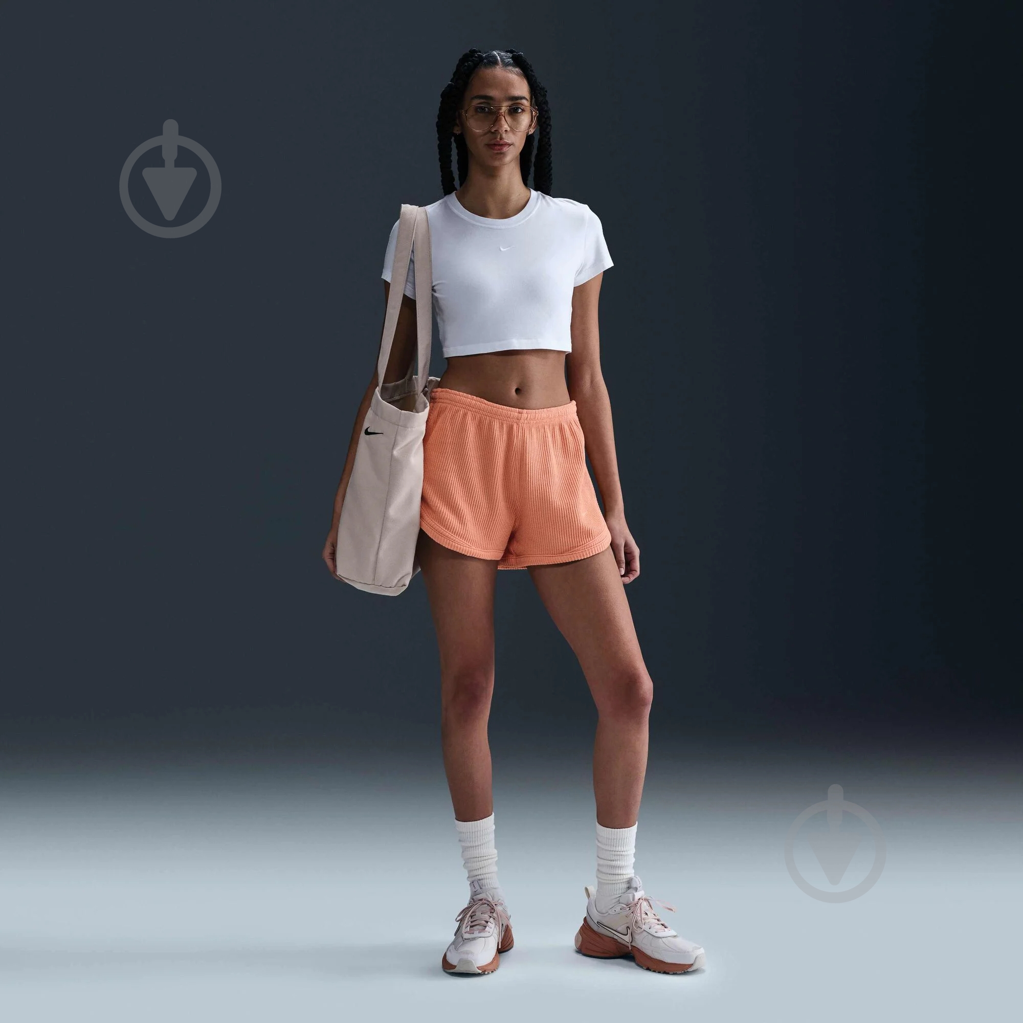 Шорти Nike р. L помаранчевий - фото 2 Шорти Nike р. L помаранчевий - фото 2