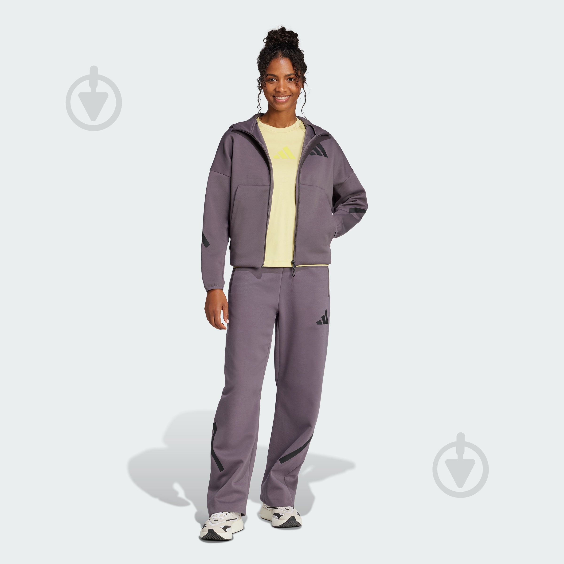 ᐉ Брюки Adidas W Z.N.E. BAR PT JC5411 р. L серый • Купить в Киеве