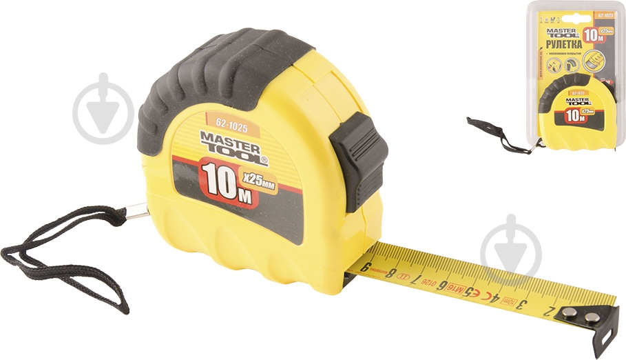 Рулетка MASTER TOOL 62-1025 10 м x 25 мм - фото 1