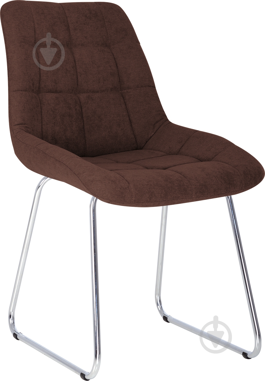 Стілець обідній Nowy Styl NICOLE CFS CHROME (BOX-1) SQR SORO-28 коричневий / хром - фото 1