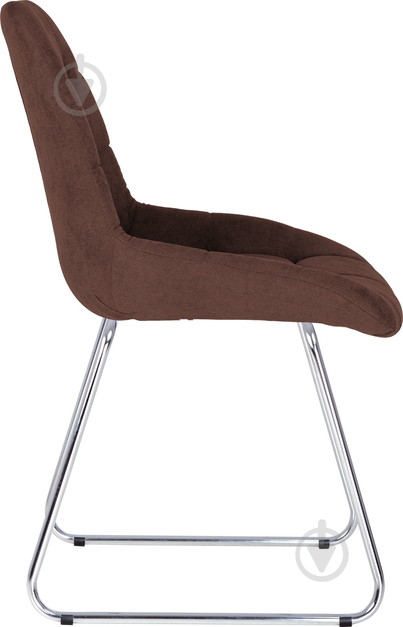 Стілець обідній Nowy Styl NICOLE CFS CHROME (BOX-1) SQR SORO-28 коричневий / хром - фото 3