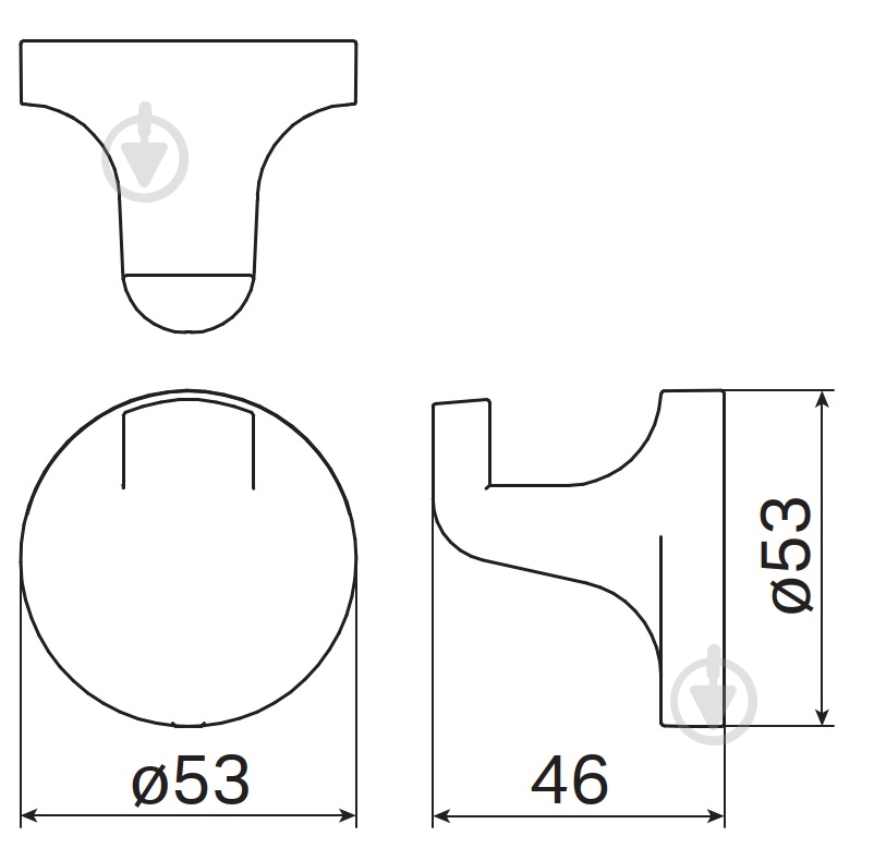 Крючок Haceka Aspen 405312 - фото 3 Крючок Haceka Aspen 405312 - фото 3