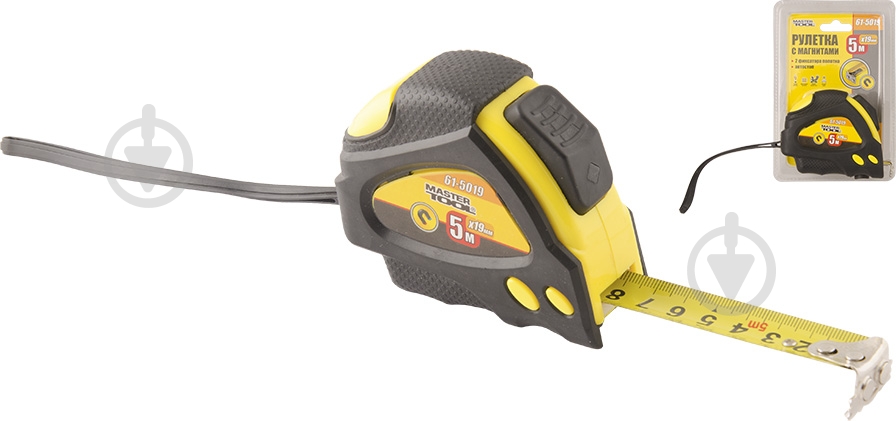 Рулетка MASTER TOOL 61-5019 5 м x 19 мм - фото 1