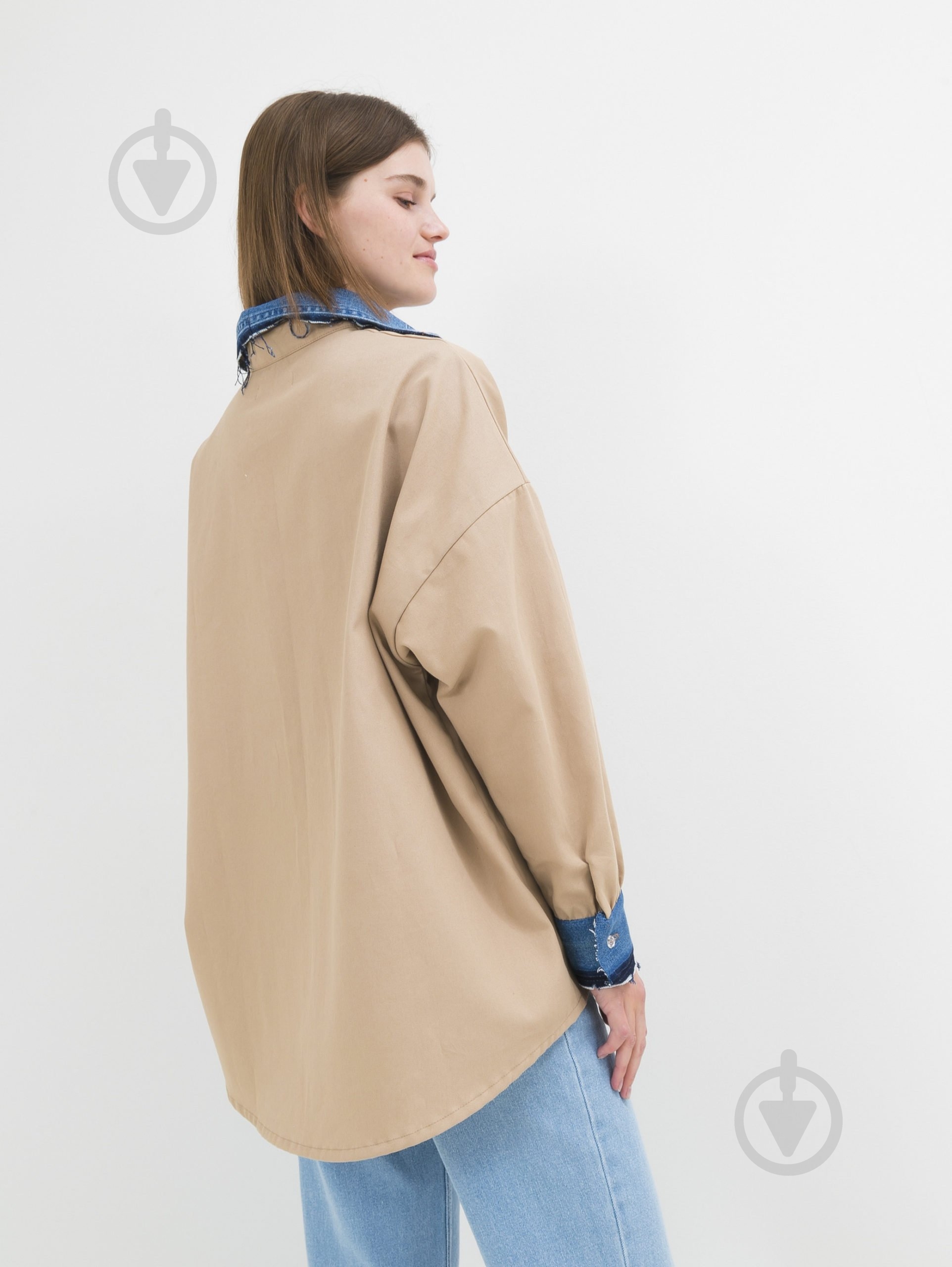 Рубашка Why Not Denim CSB2 CSB2 р. OS бежевый - фото 2 Рубашка Why Not Denim CSB2 CSB2 р. OS бежевый - фото 2