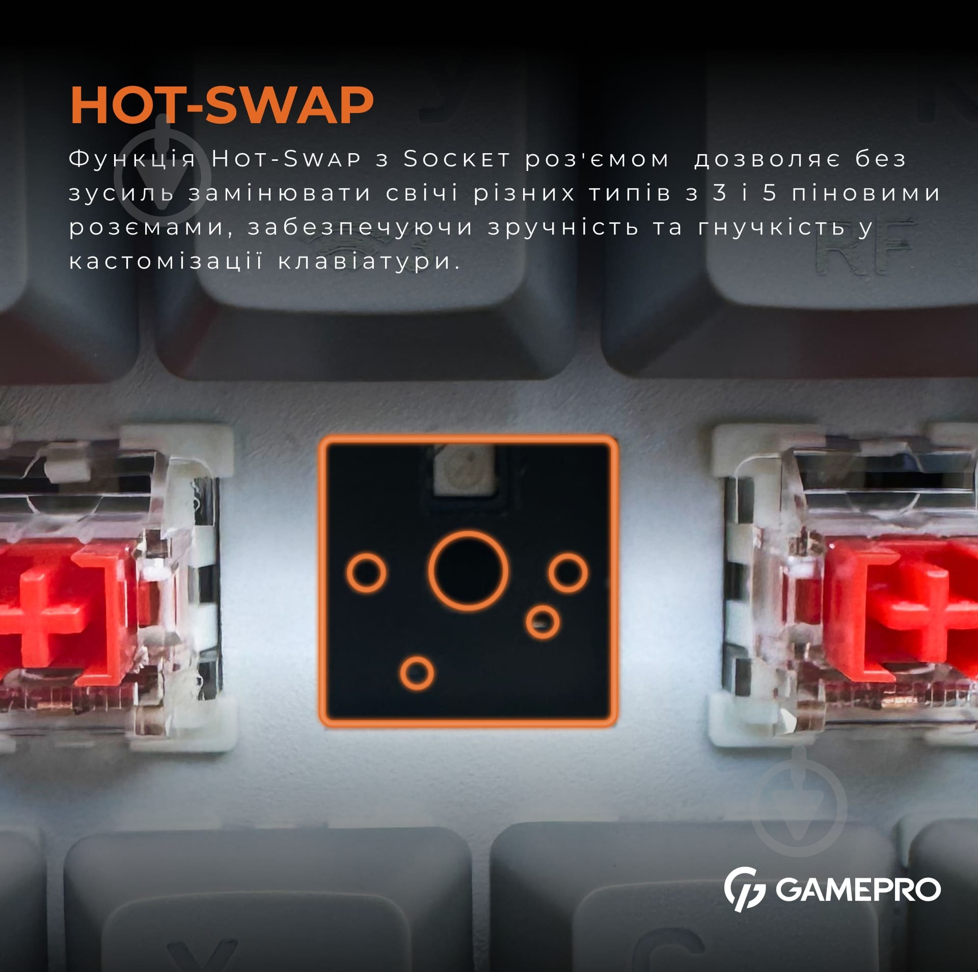 Клавиатура беспроводная GamePro (MK130R Pro) black/grey - фото 11