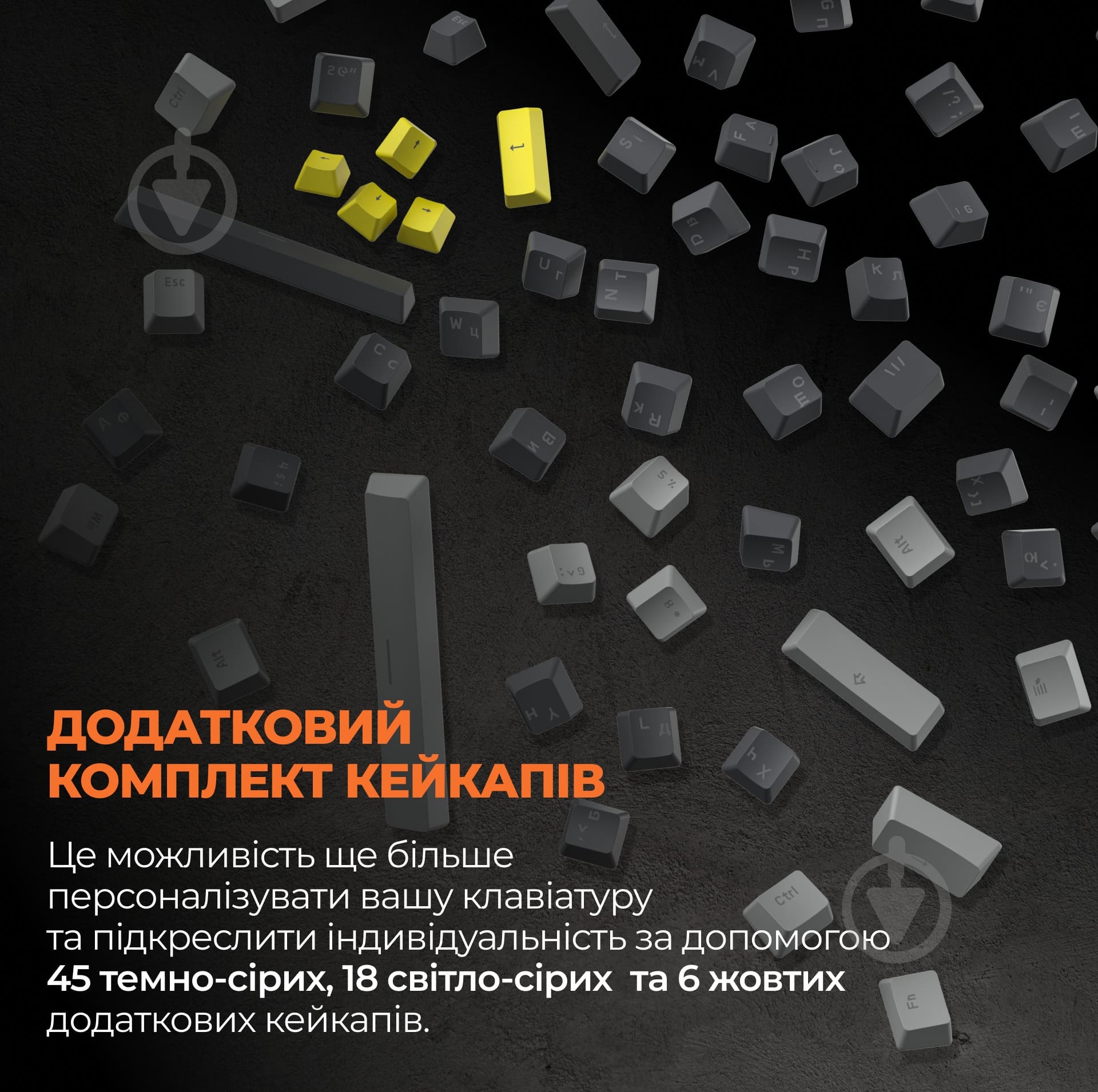 Клавиатура беспроводная GamePro (MK130R Pro) black/grey - фото 14