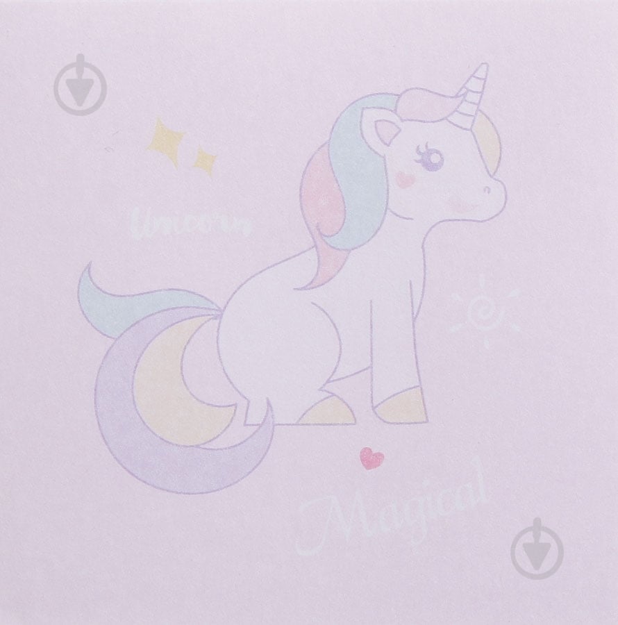 Блок бумаги единорог Love - фото 1