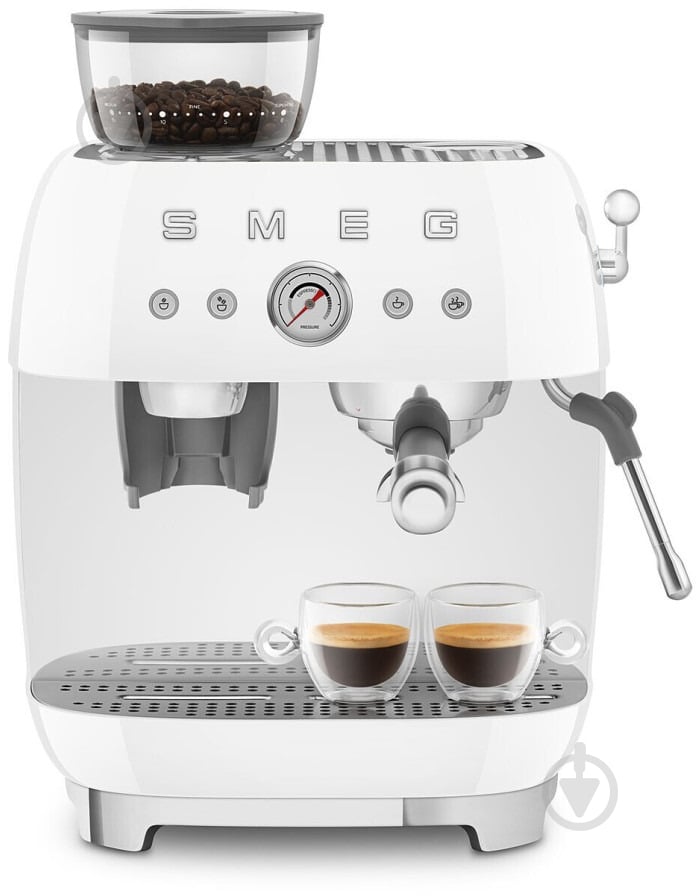 Кофеварка рожковая Smeg EGF03WHEU белый - фото 11
