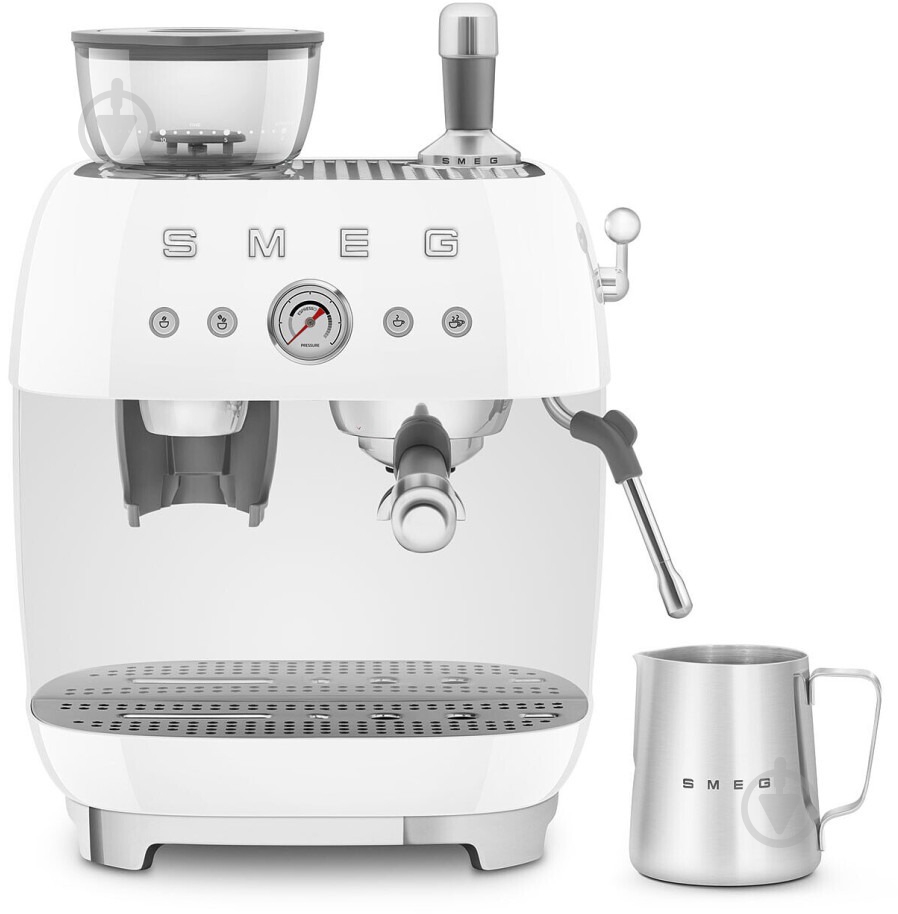 Кофеварка рожковая Smeg EGF03WHEU белый - фото 5