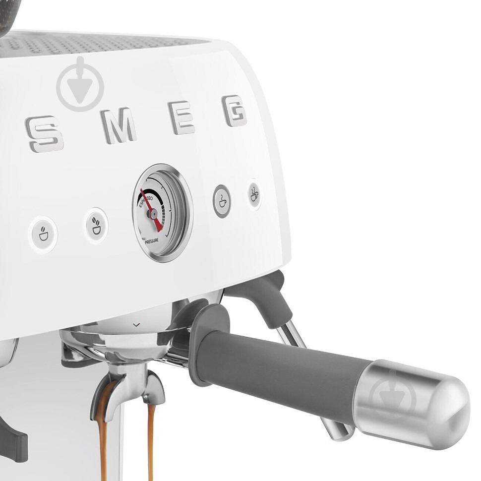 Кофеварка рожковая Smeg EGF03WHEU белый - фото 6