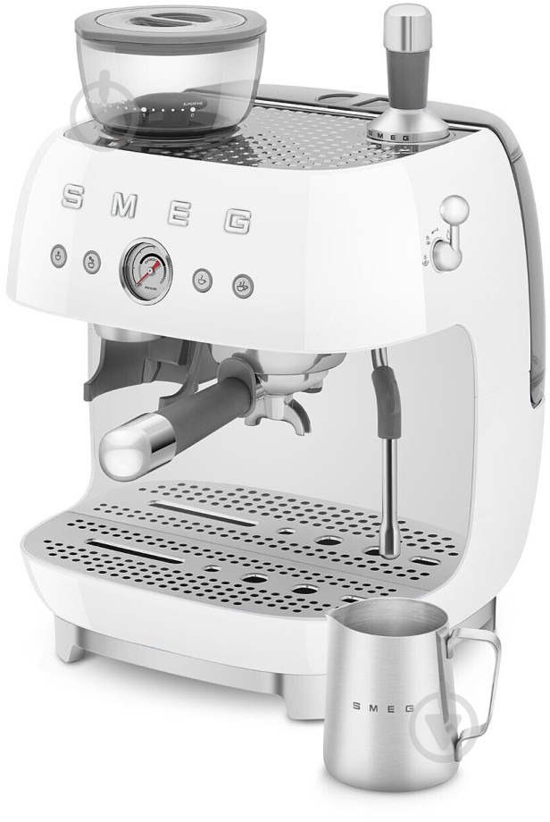 Кофеварка рожковая Smeg EGF03WHEU белый - фото 8
