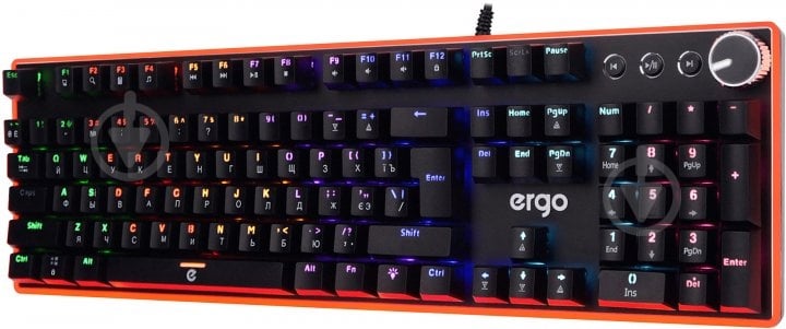 Клавиатура Ergo black (KB-955) - фото 3 Клавиатура Ergo black (KB-955) - фото 3